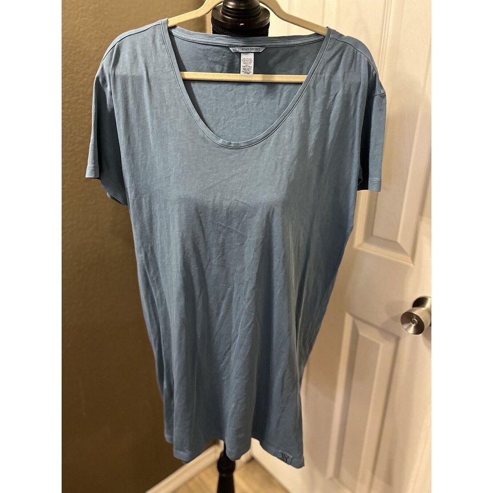 Victoria's Secret XS/S Sleep‎ Shirt Blue